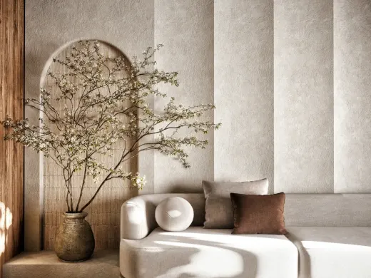 Heller Wohn- und Essbereich im Cozy Nest