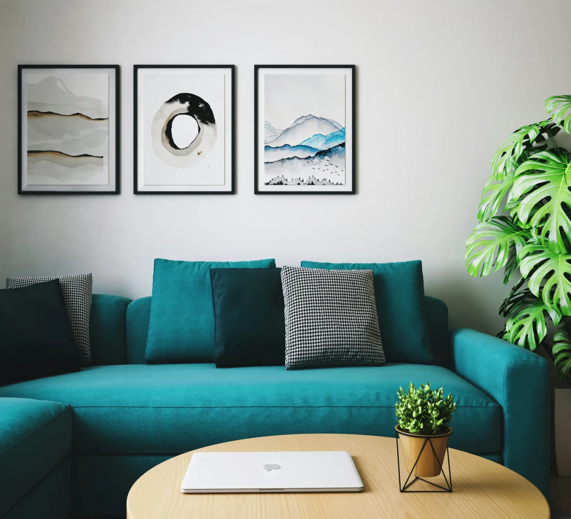 Moderner Wohn- und Schlafbereich im Apartment Cozy Loft